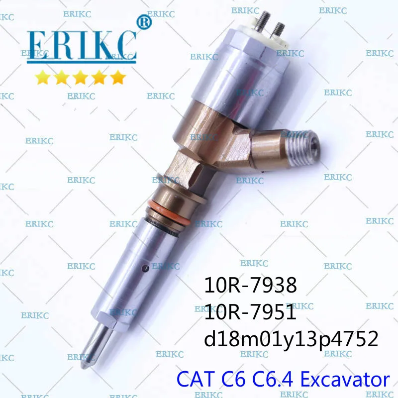 ERIKC 10R-7938 10R-7951 аккумуляторная топливная система инжектор d18m01y13p4752 для CAT 320D LRR экскаватор DHE00001-UP питание C6.4 двигателя