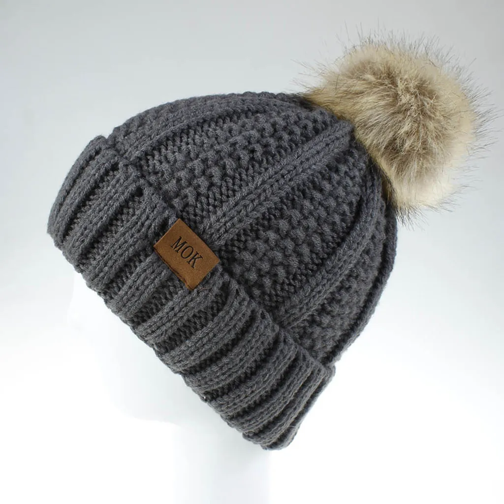 Новая меховая вязаная шапка с натуральным мехом, шапка с помпоном Skullie beanie, зимняя женская шапка для девочек, женская шапка
