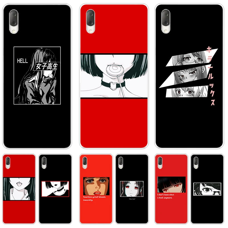 huilen vuist water Sad Japanese Anime Aesthetic Case For Sony Xperia X XA XA1 XA2 Ultra L1 L2  L3 XZ3 M4 Aqua Z3 Z5 Premium E5 XZ XZ1 XZ2 Compact|Phone Case & Covers| -  AliExpress