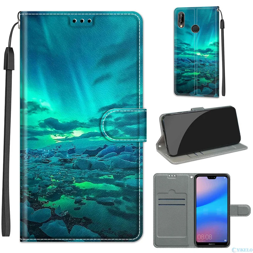 Ultra Thin Leather Flip Phone Case For Huawei P10 P20 P30 P8 P9