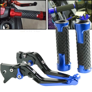 

Motorcycle CNC Adjustable Brake Clutch Levers Handlebar Grips Set For YAMAHA MT-09 MT09 MT 09 Tracer 2014 2015 2016 2017 2018