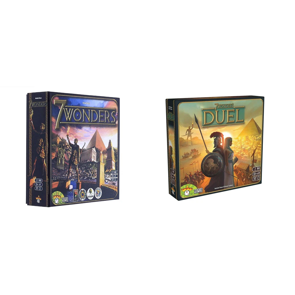 Горячая Распродажа настольная игра 7 чудеса расширение Дуэль 2 игрока
