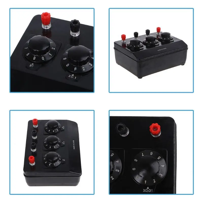0-9.99 ohm simple resistance box precision 0.1 input variable resistance teaching instrument