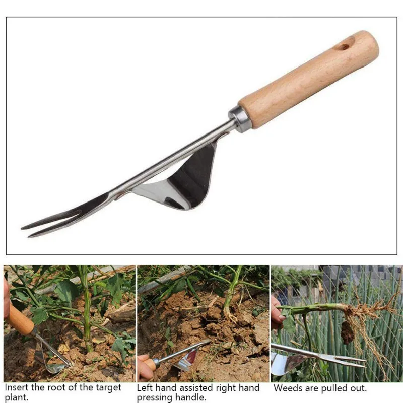 Инструмент для прополки из нержавеющей стали, вилка для рассады, лопата для трансплантации, Садовые принадлежности