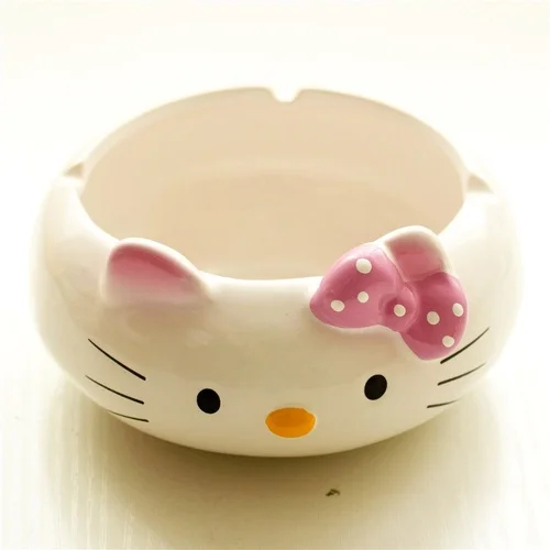 1Pcs Creative cute cartoon animal three-dimensional ceramic ashtray personality multi-function storage decorative ornaments