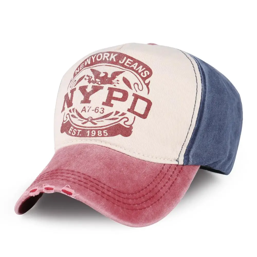 Джинсовая однотонная бейсбольная шляпа для мужчин и женщин, унисекс, джинсовая бейсболка кепка для мальчиков и девочек, летняя кепка на плоской подошве, Кепка в стиле хип-хоп с надписью - Цвет: Синий