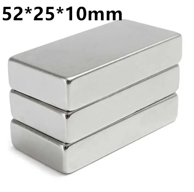 

set of 1 50x25x10mmSquare Block Cuboid Magnet Powerful Rare Earth Neodymium N52 Magnets For Speaker Motors Mayitr
