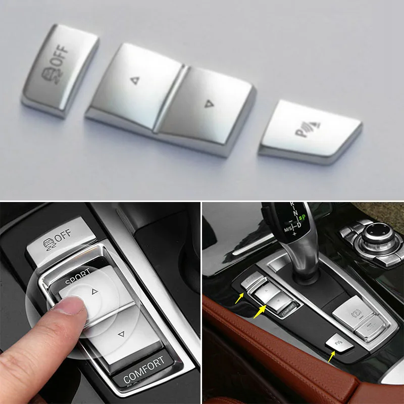 3 шт. панель крышки кнопок переключения передач для BMW X3 F25 X4 F26 F01 F02 F10 GT крышка