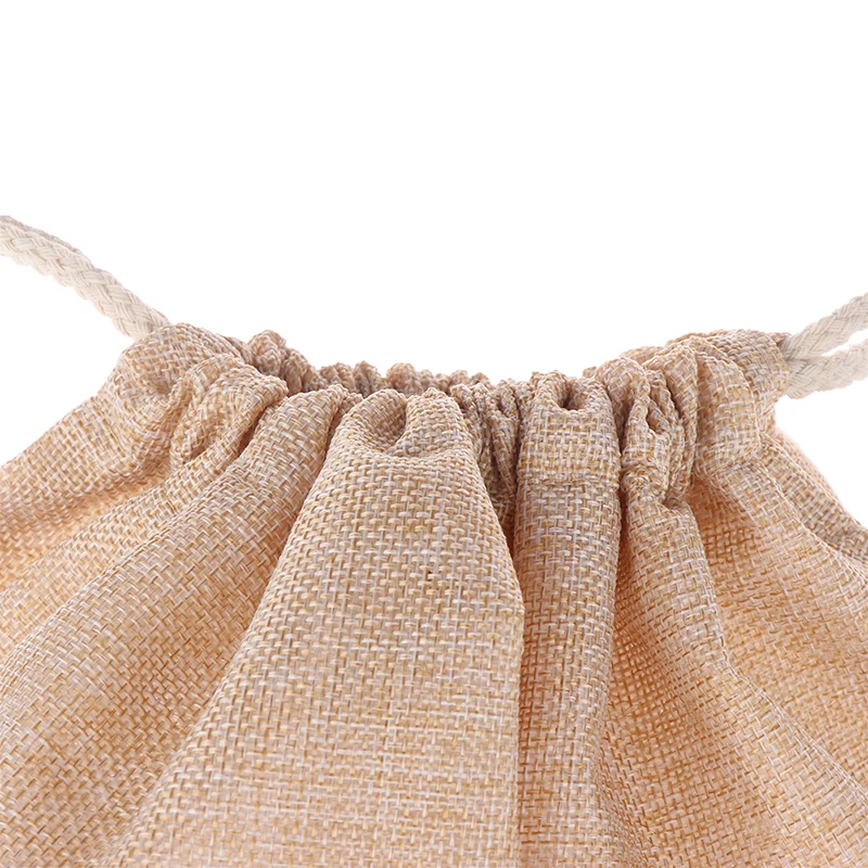 Canvas Santa Bags With Drawstring Christmas Gift Large Hessian Burlap Christmas Sacks New Year Supplies 68*44cm