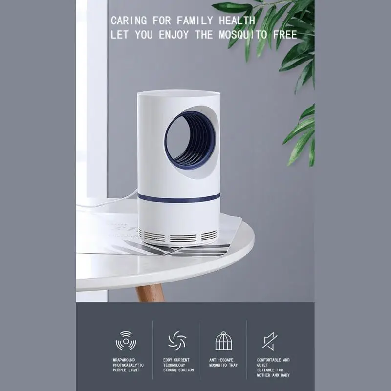 Electric Led Mosquito Killer Lamp Night Light USB Insect Killer Bug Zapper Mosquito Trap Lantern Repellent Lamp For Dropshipper