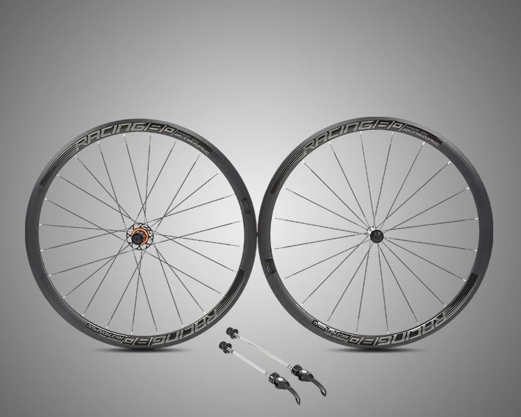 Sale RS ultra-light 700C wheels carbon fiber hub  4 sealed bearings aluminum alloy 36mm rims colorful decal road bike wheel set 10