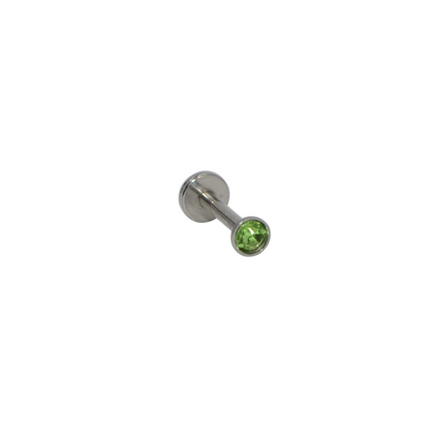 16g 1.5-3mm AAA Zircon Labret Lip Bar Stud Piercing 16 Gauge Stainless Steel Cartilage Ear Tragus Stud Piercing Earring