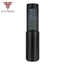 Мачта беспроводной батареи ручка поворотный картридж татуировки ручка с светодиодный дисплей