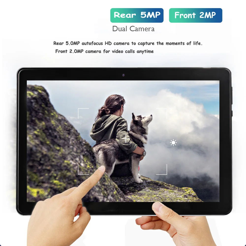 New Arrival 10.1 Inch Tablet Pc 3G Phablet Android 9.0 Quad Core 2GB RAM 32GB ROM Tablets 3G Dual SIM Cards Wifi GPS Type-C