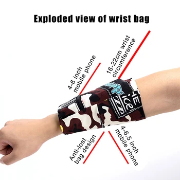 

Sports Armband Running Bag Cycling Wristband Badminton Tennis Wrist Support Pocket Wrist Purse for Adult SP99