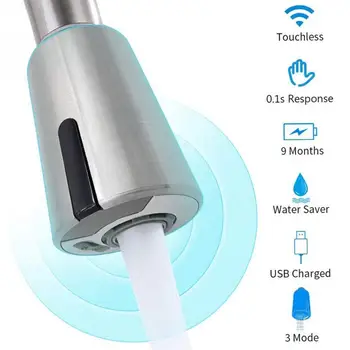 

Kitchen Motion Sensor Faucet Adapter Water-saving Aeration Diffuser Faucet Nozzle Adapter for G1/2 Connector Household Bathroom