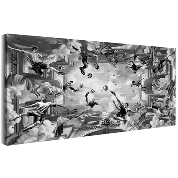 

Football Star Player Messi David Beckham Zidane Wall Art Poster Home Decoration Painting Fashion Canvas Print For Living/Bedroom