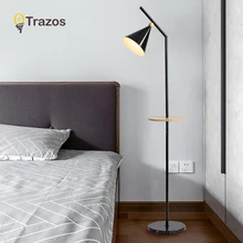 TRAZOS белый складной светодиодный Напольная Лампа американская светодиодный светильник для офисного чтения черный светильник