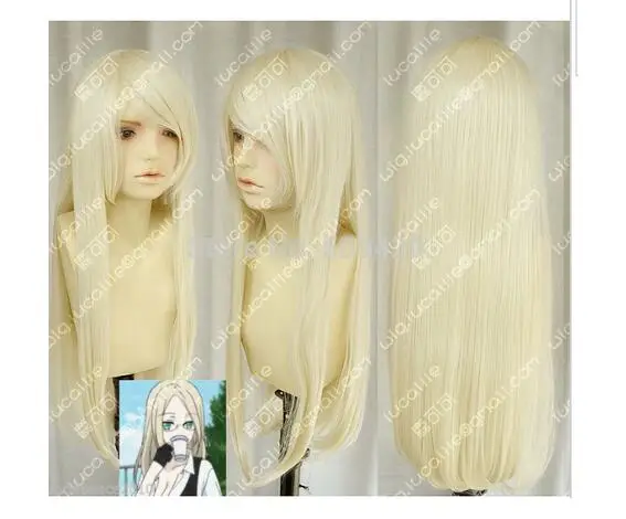 Suyushun419++> Блондин длинный прямой косплей полный парик