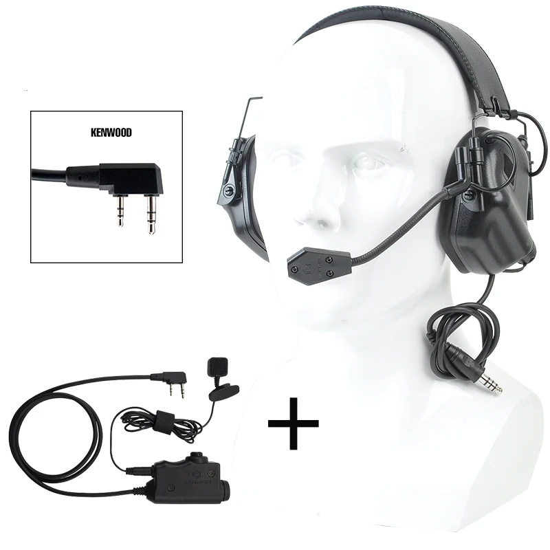 EARMOR тактическая гарнитура M32 MOD3 и M52 PTT наборы подходят для военных и стрельбы шумоподавления наушники Расширение