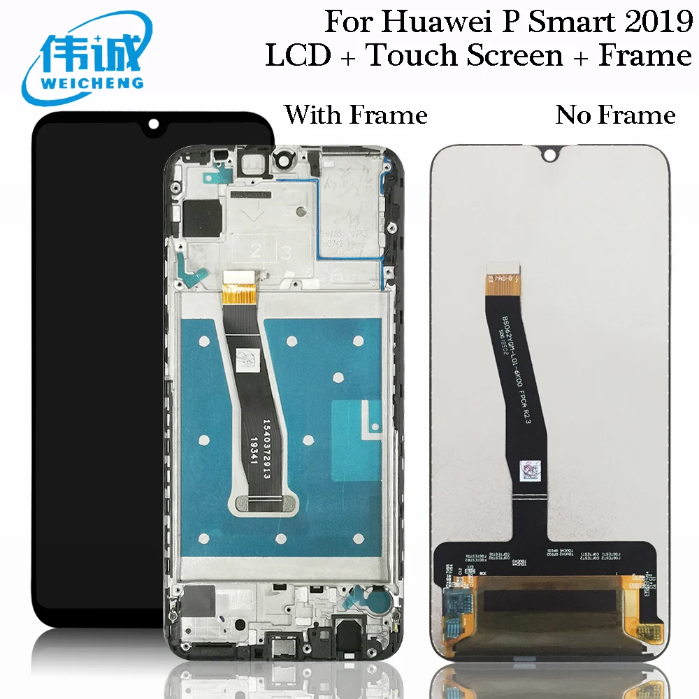 Оригинальный протестированный ЖК дисплей для Huawei P Smart 2019 с рамкой экран POT LX1 L21
