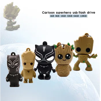 

USB flash pendrive 128gb flash card 64gb memory stick cartoon super hero usb flash drive 4gb 8gb 16gb 32gb creative gift usb c