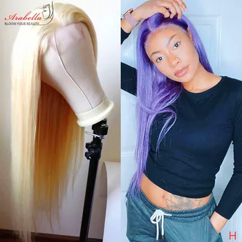 

Peruvian Straight 613 Wig With Baby Hair For Black Women 150 Density Remy Blonde 4x4 Closure Wig Arabella 100% Human Hair Wigs