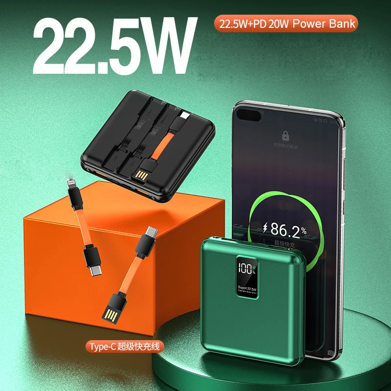 20000mah 22.5w banco de potência portátil banco