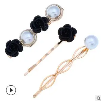 US $119.00 60setlot 3pcsset DIY Simple Multi Rose Hairpins Suit Pearl Hair Side Clips Styling Tools Accessories HA708