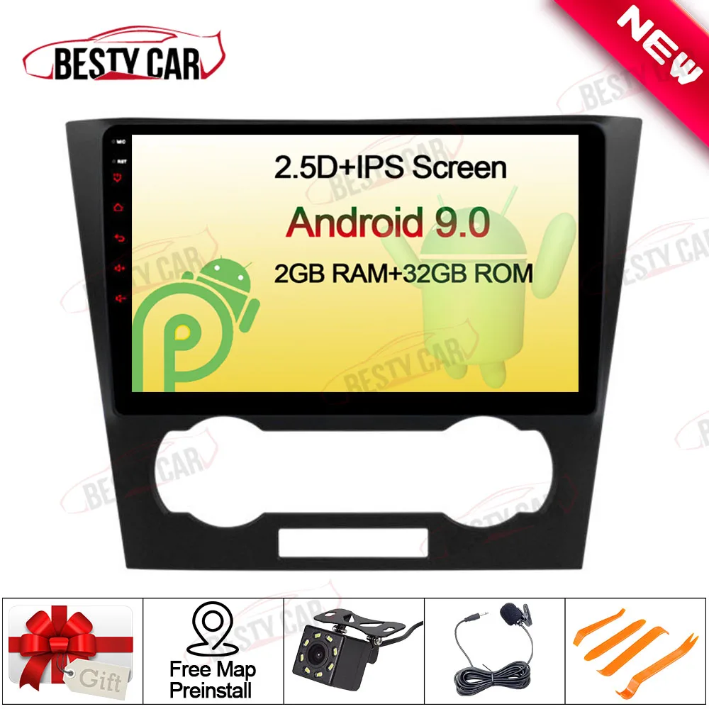 Flash Deal 9" Android 9.0 Car Multimedia Player Stereo GPS for Chevrolet Epica 2006 -2012  Navigation 2.5D+IPS Bluetooth DVR OBD2 A2DP 0
