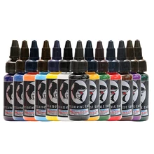 1 Oz/Bottle Tattoo Ink Set Microblading Permanent Makeup Art Pigment 14 Colors Cosmetic Tattoo Paint For Tattoos