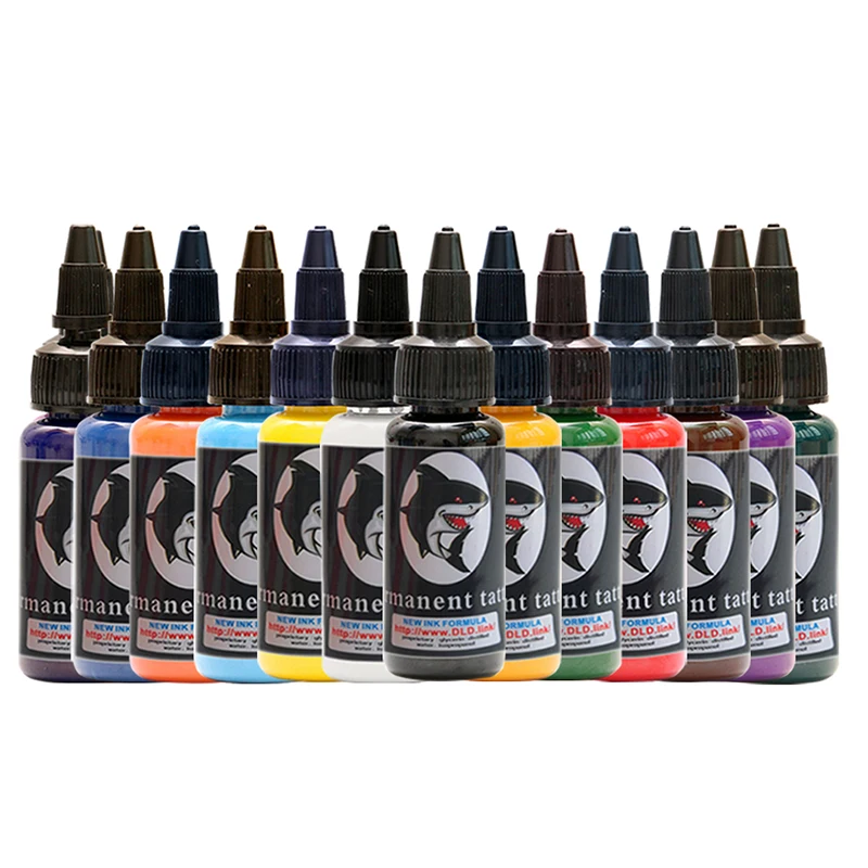 

1 Oz/Bottle Tattoo Ink Set Microblading Permanent Makeup Art Pigment 14 Colors Cosmetic Tattoo Paint For Tattoos