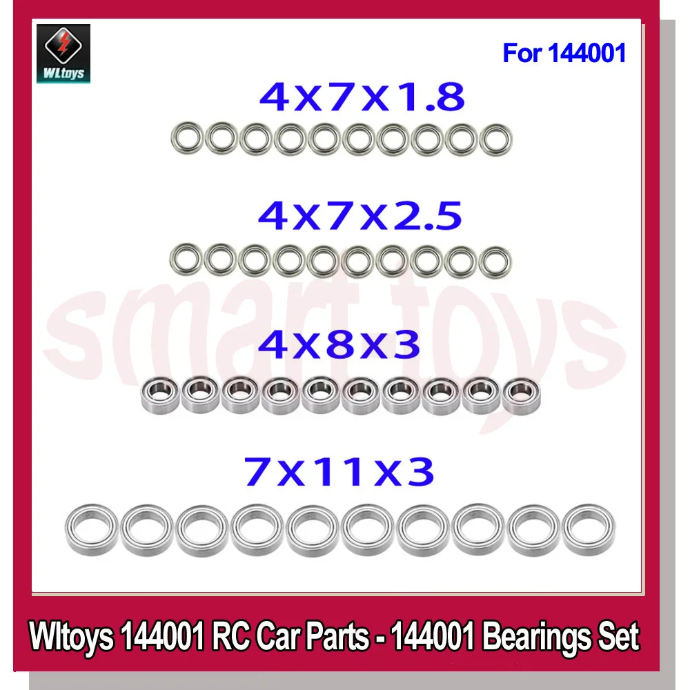 40 шт. подшипники Wltoys 144001 Φ 144001-1296 для 1/14 Запчасти радиоуправляемых автомобилей |