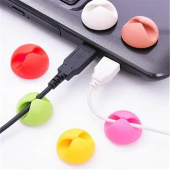 

10pcs/Round Clip Cable Winder lot Earphone Wire Cord Holder Organizer Protector Phone Computer USB Network Management