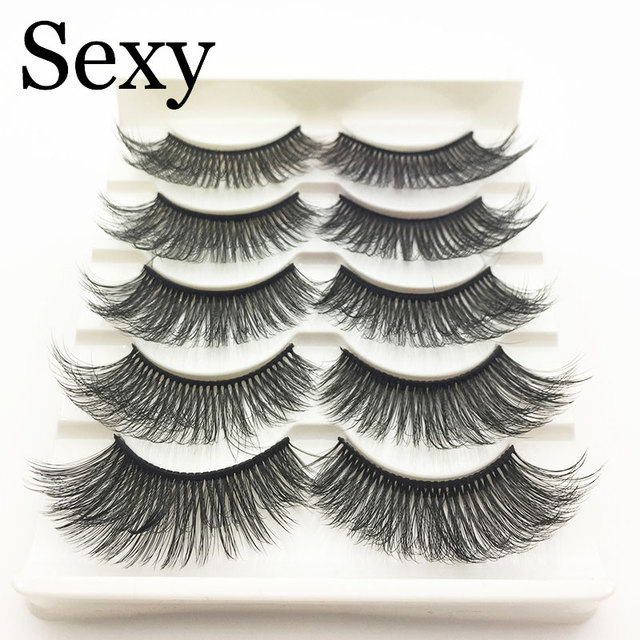 Pairs 3d mink hair false eyelashes natural Long Eye Lashes Wispy Makeup Extension Tools sexy mink eyelashes eye lashes cilios
