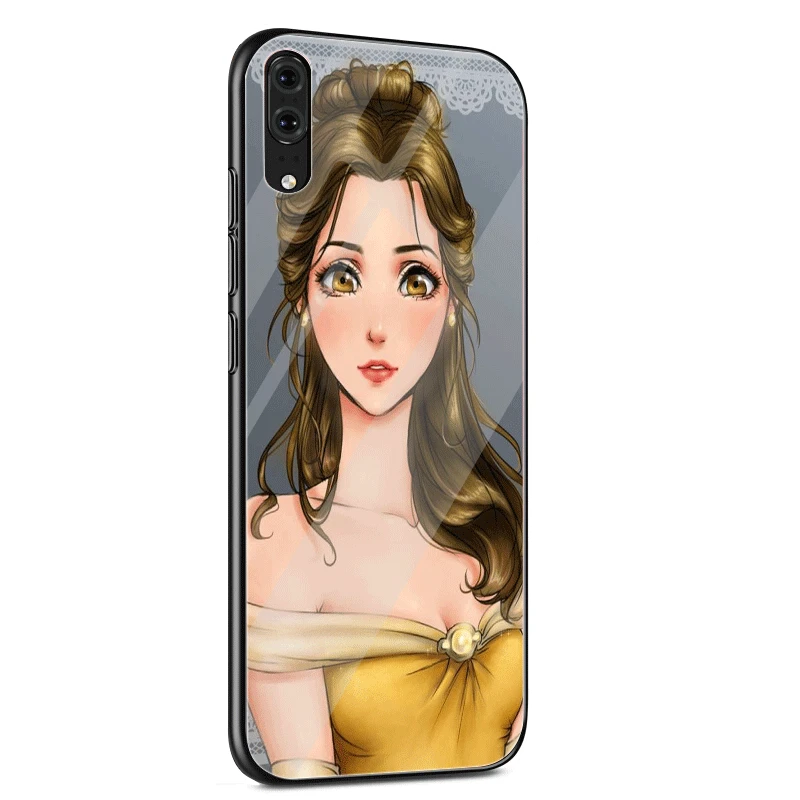 Стеклянный мобильный чехол для телефона huawei P30 P10 P20 7A Y6 Y9 P Smart mate 20 Honor 9 10 8X Lite Pro Чехол модная королева принцесса