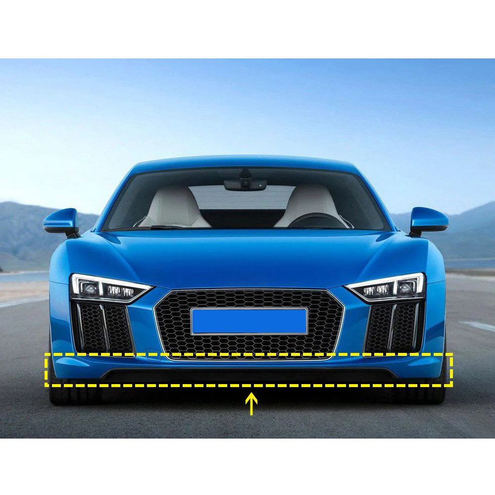 For Audi R8 Front Lip Spoiler Carbon Fiber Head Bumper Car Styling