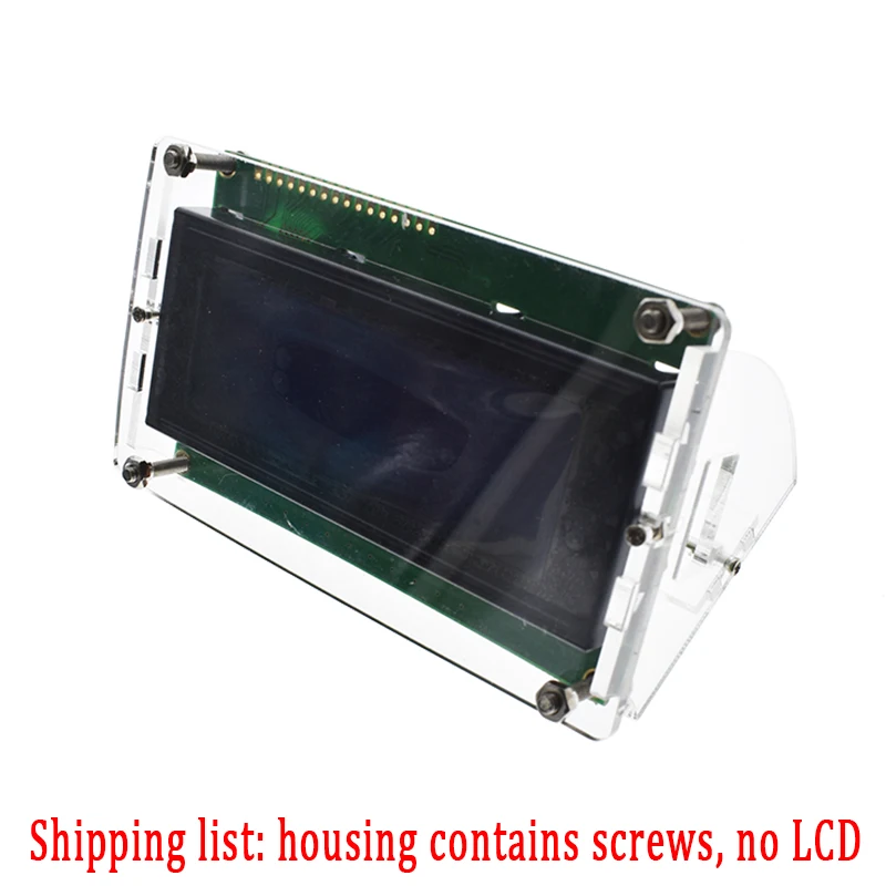 Lcd 1602 lcd 1602 2004 12864 Модуль синий зеленый экран 16x2 20X4 символьный ЖК-дисплей модуль HD44780 контроллер синий черный светильник - Цвет: 2004 Acrylic Shell