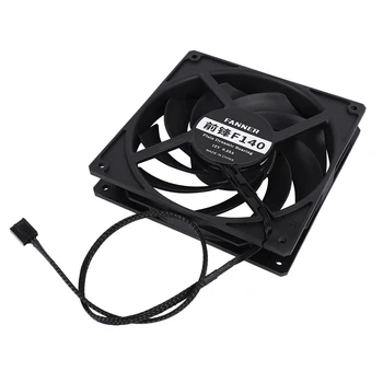 

NEW-140mm 120X25mm DC 12V 4Pin 0.5A High Speed Computer PC Bearing Cooling Fan Case