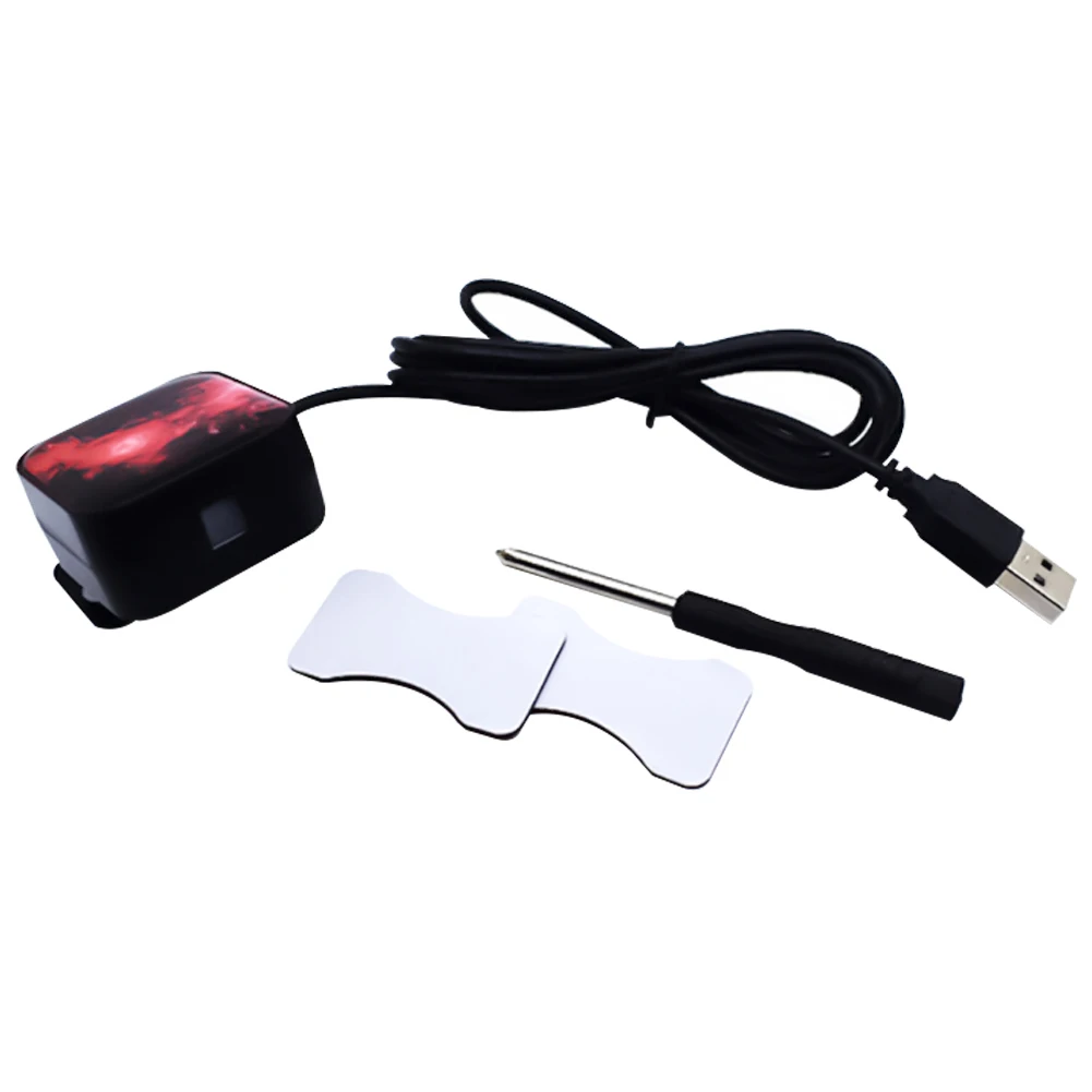 Стильный автомобильный светодиодный светильник на крышу USB, декоративный светильник для окружающей среды, звездная звезда, Популярный бутик - Испускаемый цвет: Red Without Remote