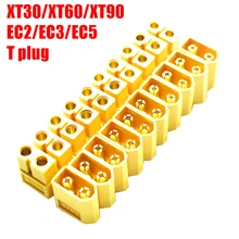 Комплект коннекторов для батарей Droyuke XT30 XT30U XT60 XT60H XT90 EC2 EC3 EC5 T, штекеры с позолоченными банановыми штекерами для радиоуправляемых моделей, 10 ...