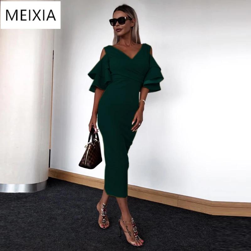 2019 Women Long Dress Autumn Maxi Dress Solid Women Bodycon Night Club Party Pencil Dresses Woman Vestidos