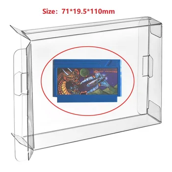 

H 50pcs Cartridge Carts CIB Game Cartridge Case Protector Sleeve for FC Games Japan version