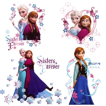 

Disney Frozen Elsa and Anna Cartoon Patches for Clothing Iron on Patch Eco-Friendly Clothes Stranger Things Heat Transfer Gilrs