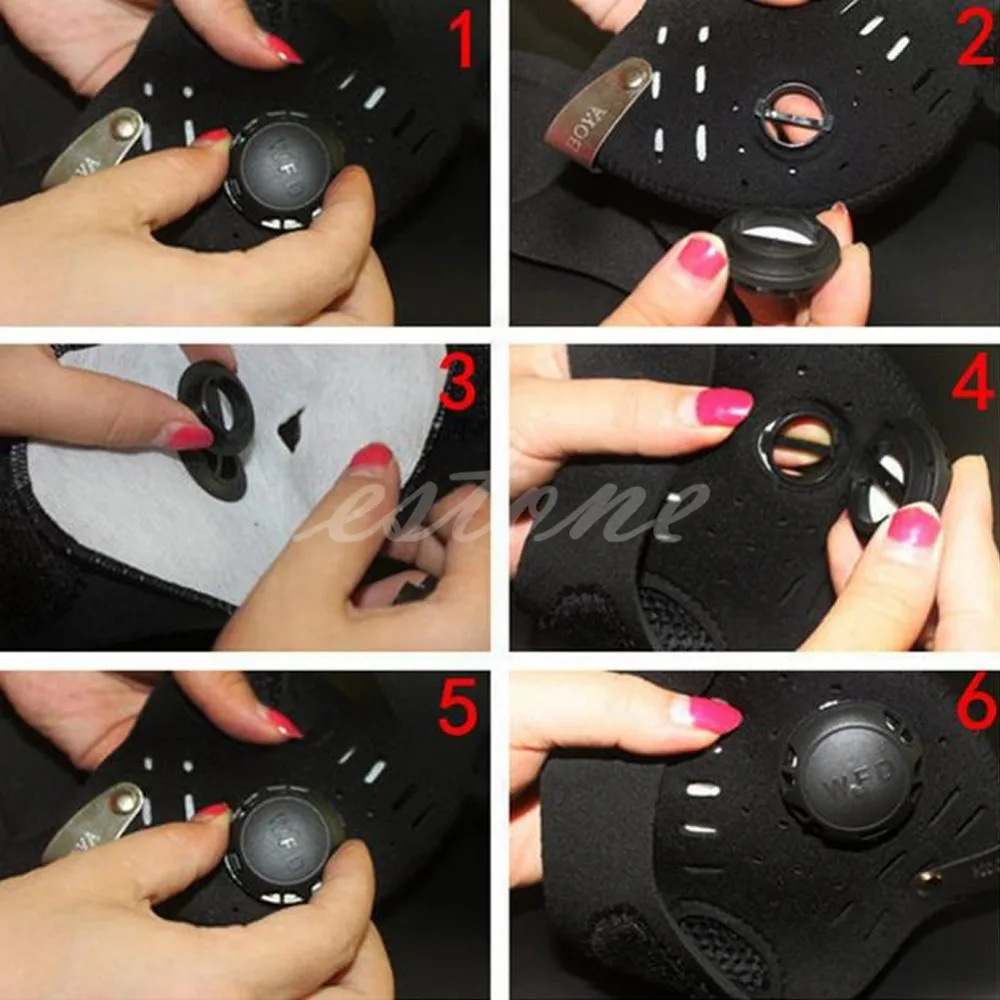 Motorcycle Bicycle Bike Cycling Racing Ski Anti Dust Half Face Mask Filter Hot Balaclava