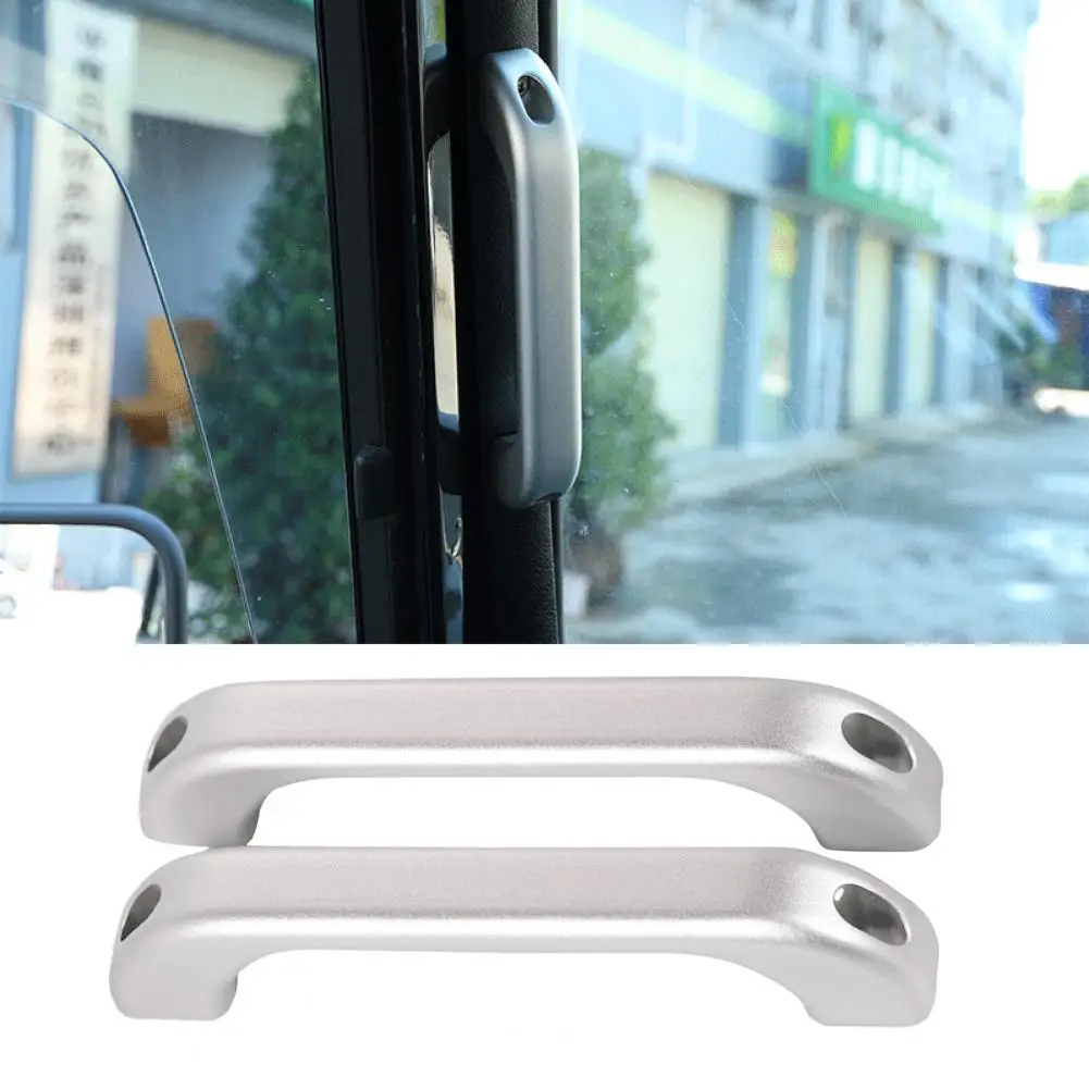 2pcs Pillar Handle Tight Fit Exquisite Silver Color Security Side A