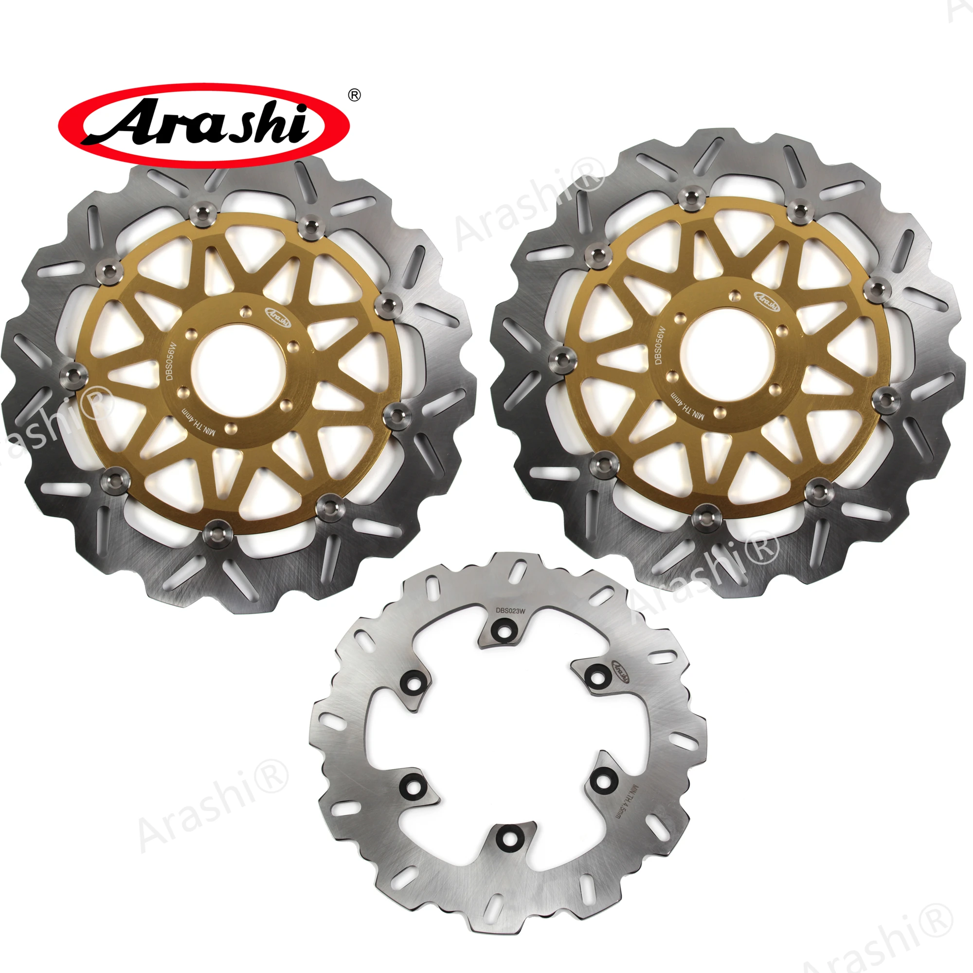 Arashi 1 Set For DUCATI AUL SMART LE 1000 2006 2007 CNC Floating Front Rear Brake Disc Disk Brake Rotors Motorcycle Accessories Arashi 1 Set For DUCATI AUL SMART LE 1000 2006 2007 CNC Floating Front Rear Brake Disc Disk Brake Rotors Motorcycle Accessories