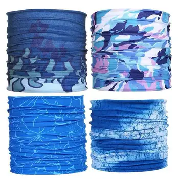 

4pcs Outdoor Headband Hair Rope Printing Headbands Riding Hair Bands Protective Head Wrap Sunscreen Face Cover