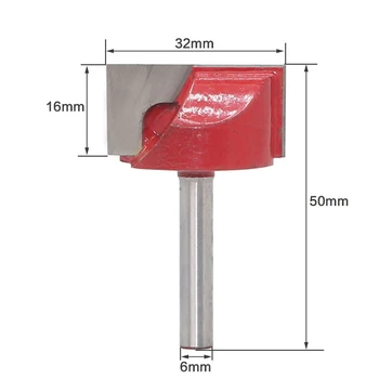 

6mm Shank 32mm Bottom Cleaning Router Bit Engraving Router End Milling Cutter Set Woodworking Cutting Carving Tool 2020 new