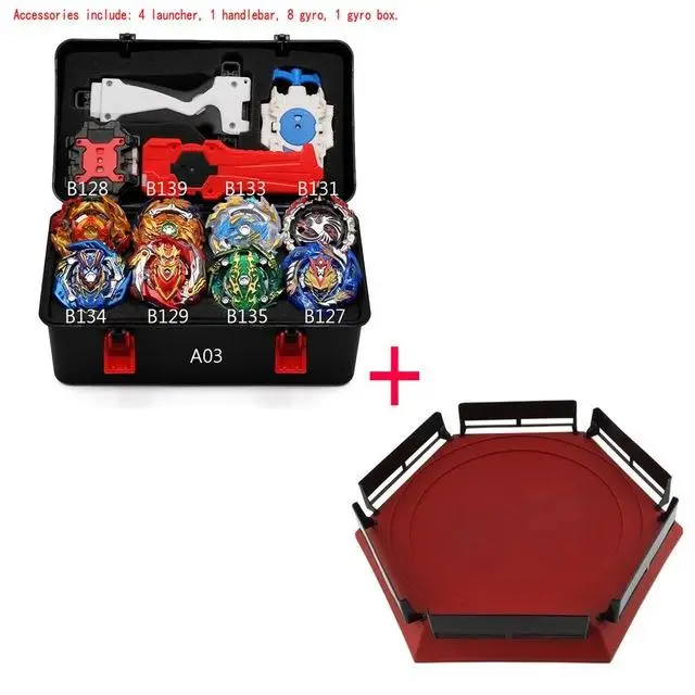 Горячие Стили волчок Beyblade Burst B139 B133 B131 B129 B127 B128 без Устройства Запуска коробка металлический пластик Fusion 4d Подарочные игрушки - Цвет: A 03